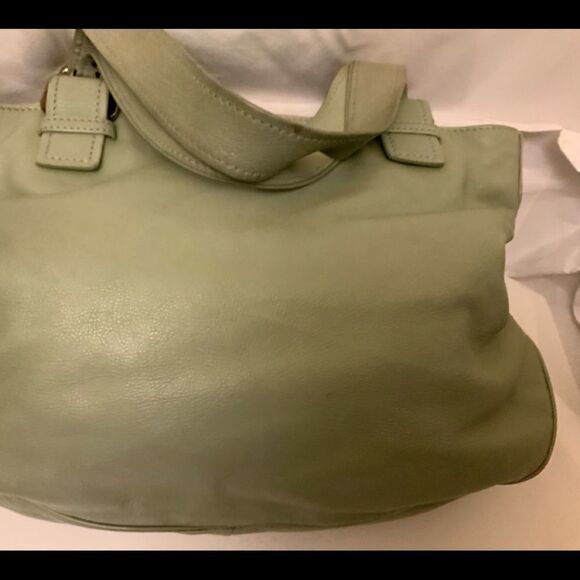 Marc Jacobs handbag Leather Green double handles front pockets - Picture 6 of 16